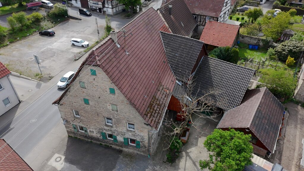 Hofstelle von oben