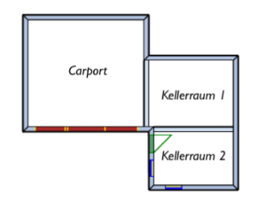 Grundriss Carport und Stall