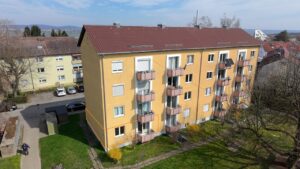 Blick von Süden auf das Gebäude