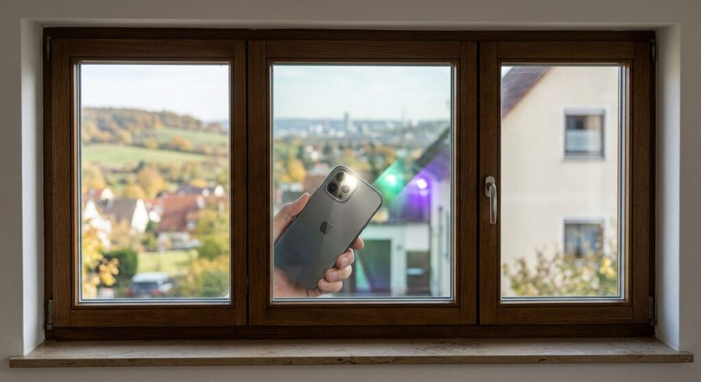 Wärmeschutzverglasung erkennen