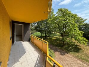 Blick vom Balkon
